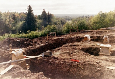 canada, picture 12: trenches for the foundations. click on the image to go to the next picture