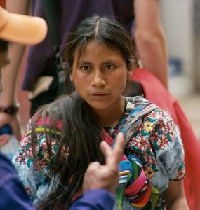 guatemala, picture 29: girl, chichi. click on the image to go to the next picture