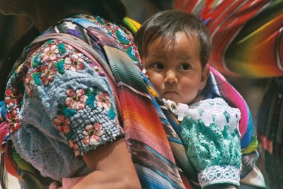 guatemala, picture 31: baby, chichi. click on the image to go to the next picture