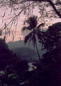 haiti, picture 1: requisite sunset. click on the image to go to the next picture